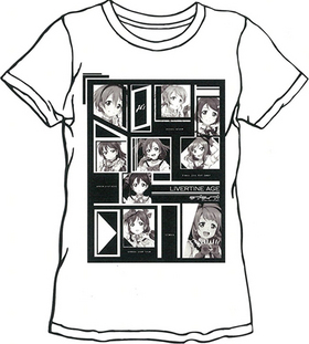 ��֥饤�֡� ��LIVERTINE AGE T����� GEOMETRICS type WHT XL 