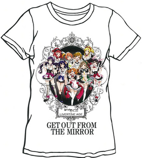 ��֥饤�֡� ��LIVERTINE AGE T����� MIRROR type WHT S[����] 